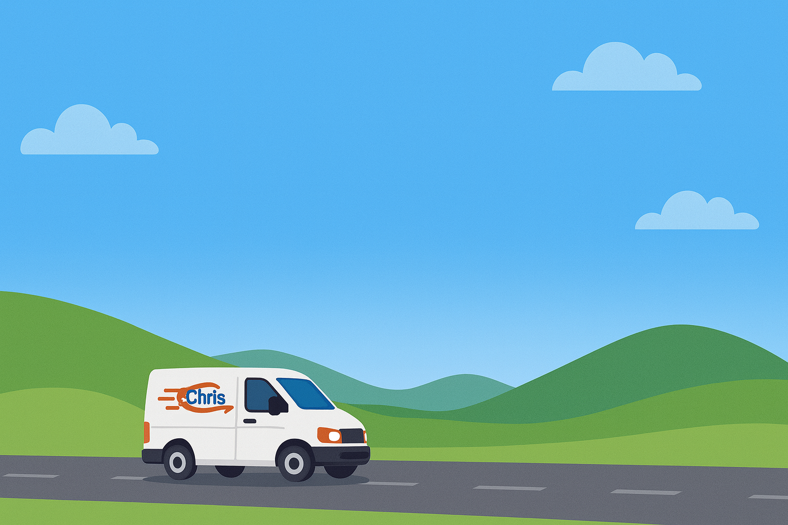 Chris, Your Man with a Van background