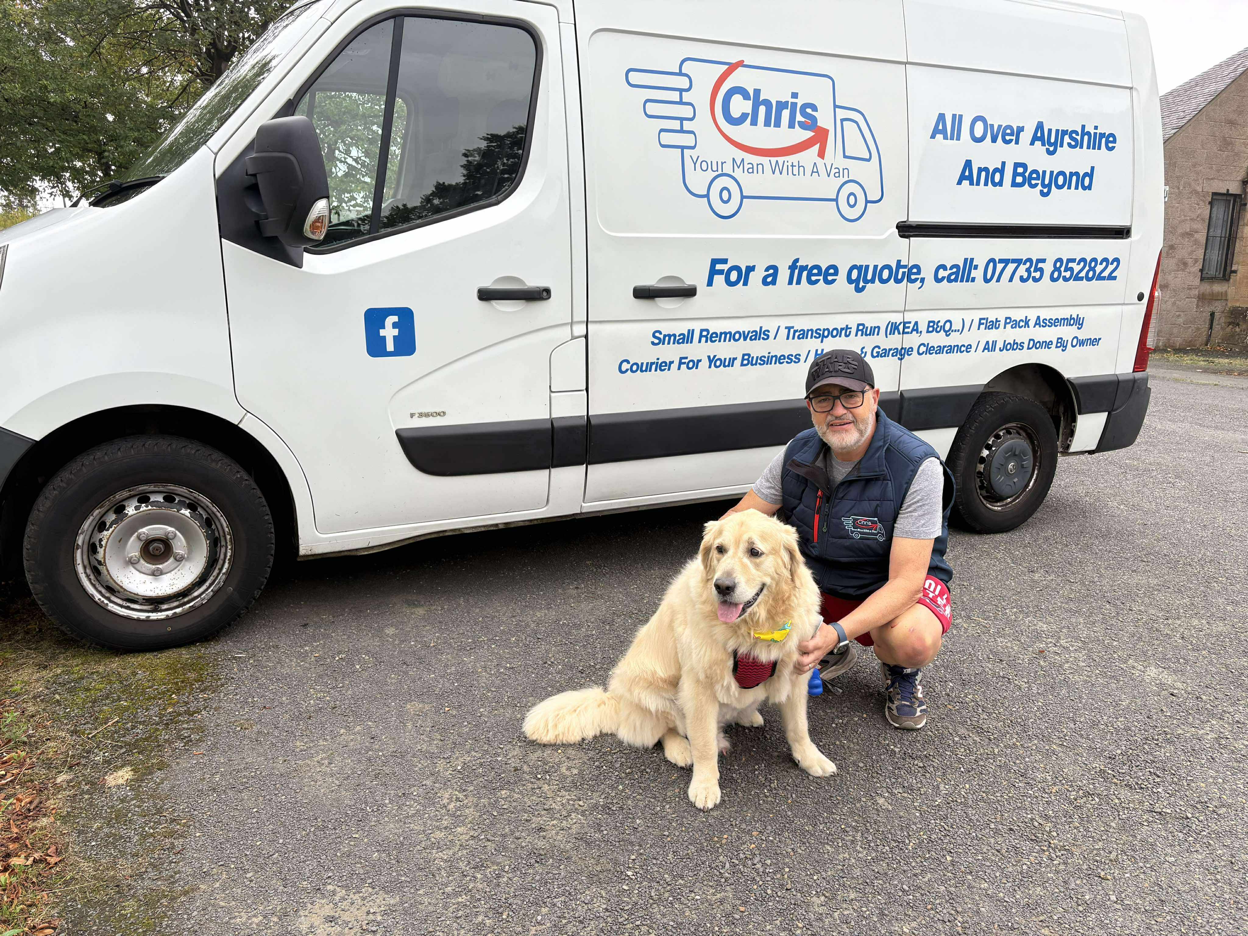 Chris's dog companion